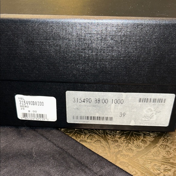 Authentic Saint Laurent YSL Black Patent Leather Tribute Heels Stiletto Pumps - Picture 11 of 16